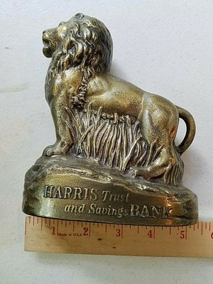 Vintage Banthrico USA Harris Trust & Savings Bank Lion ...