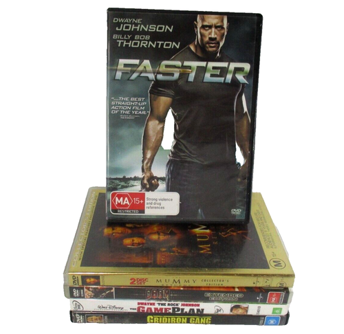 Dwayne The Rock Johnson Movie Bundle 5x DVDs PAL R4 Titles in Description Tested - Picture 7 of 10