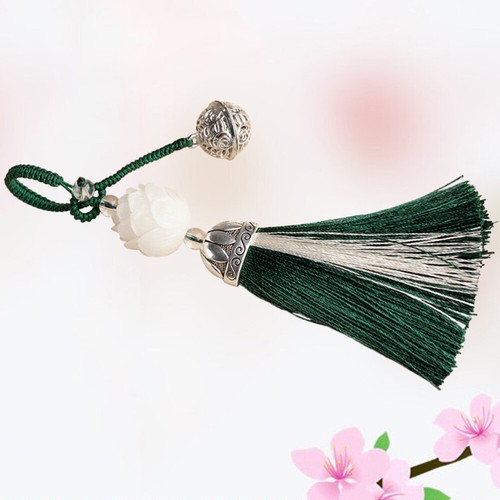 Chinese Style Long Tassel Pendant Phone Hanging Chain Lanyard Bodhi Beads - Zdjęcie 4 z 11