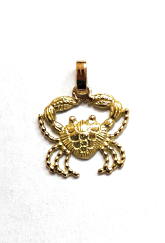 Pendentif Signe Astrologique Cancer – Or Jaune 18 Carats (750/1000), Neuf Avec étiquette