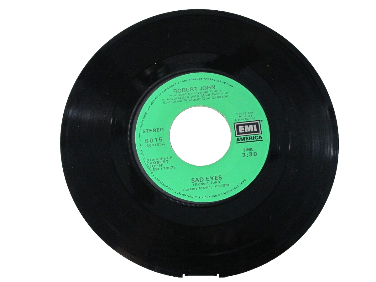 45 RECORD - ROBERT JOHN - SAD EYES | eBay