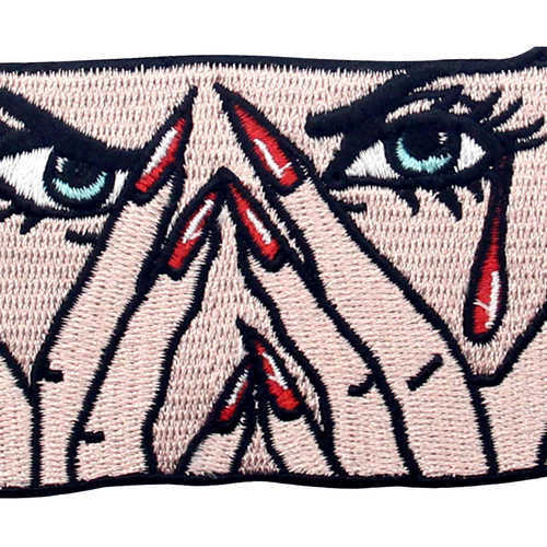 Embroidered patches Iron Sew On Clothing Transfers Logo Appliques Woman Eyes 909 - Picture 2 of 4