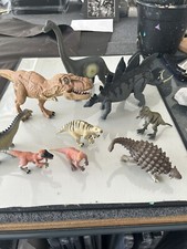 jurassic park Tyrannosaurus Rex With Various Other dinosaur toys lot