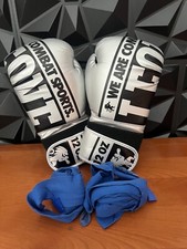 GUANTONI BOXE BLACK SILVER 12 OZ  APPROVATO KICK BOXING MUAY THAI FIT