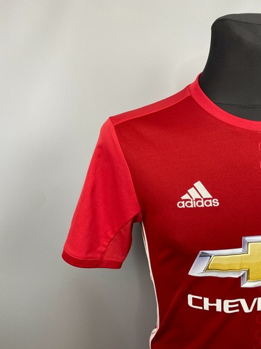 MANCHESTER UNITED 2016 2017 POGBA HOME SHIRT FOOTBALL SOCCER ADIDAS MENS SIZE S - 第 4/12 張圖片