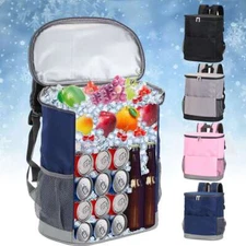 Insulated Portable 20 Can Cooler Backpack Waterproof for Ice Drink Beach Camping