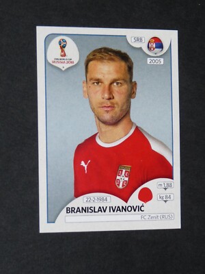 #415 IVANOVIC ZENIT SERBIA PANINI FOOTBALL FIFA WORLD CUP RUSSIA 2018