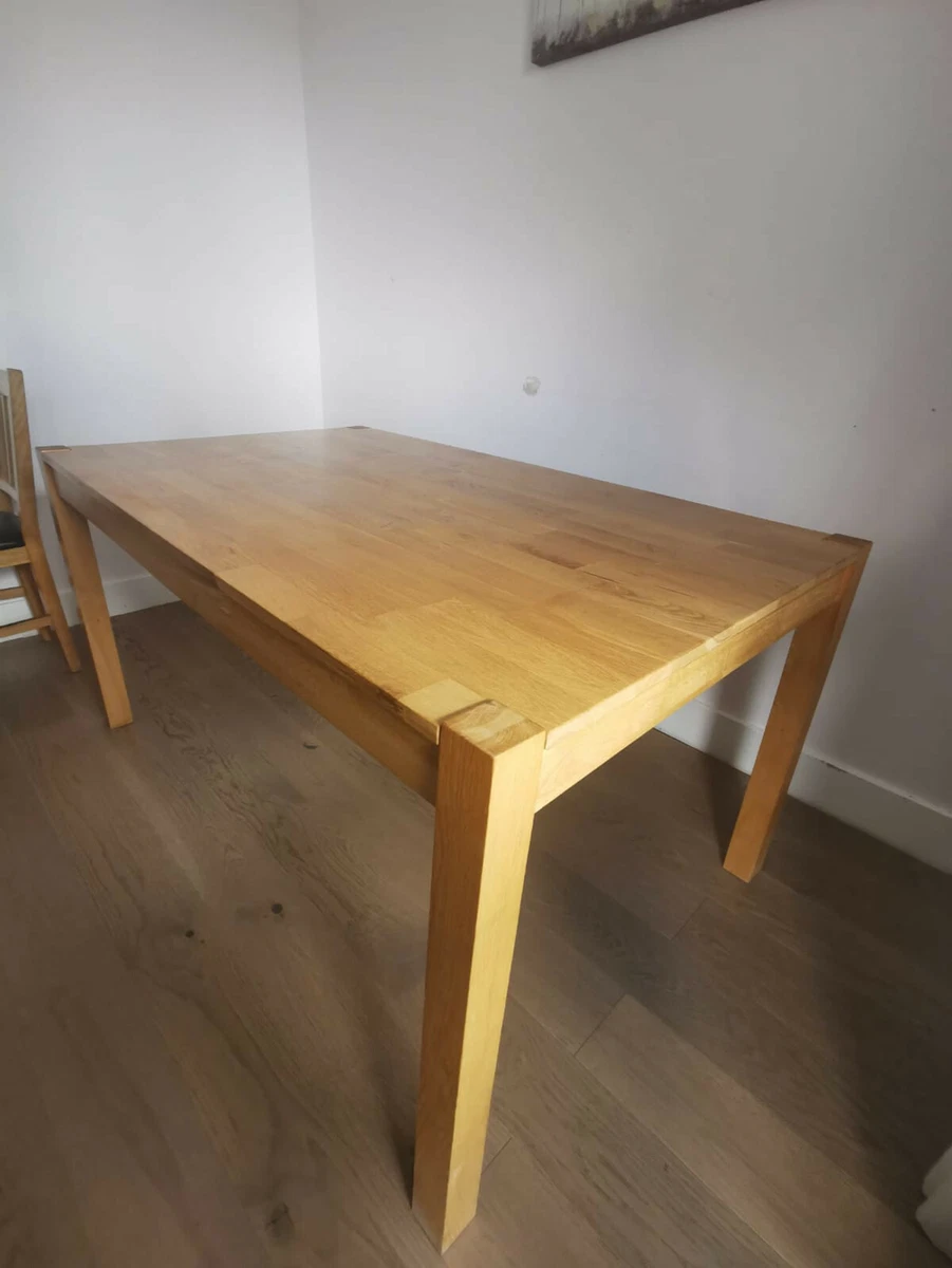 oak dining table and chairs used