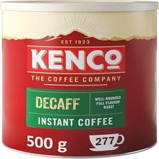 Kenco Decaffeinated Freeze Dried Instant Coffee PAck of 1x 500g