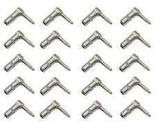 20 LOT PACK 90 degree right angle 1/4 mono audio guitar patch cable cord plug