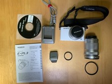 OLYMPUS PEN Lite E-PL3 White 12.3MP w/M.ZUIKO 14-42mm, 40-150mm Double Lens Kit