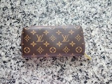 AUTHENTIC LOUIS VUITTON MONOGRAM ZIPPY WALLET ZIP AROUND LONG PURSE BROWN