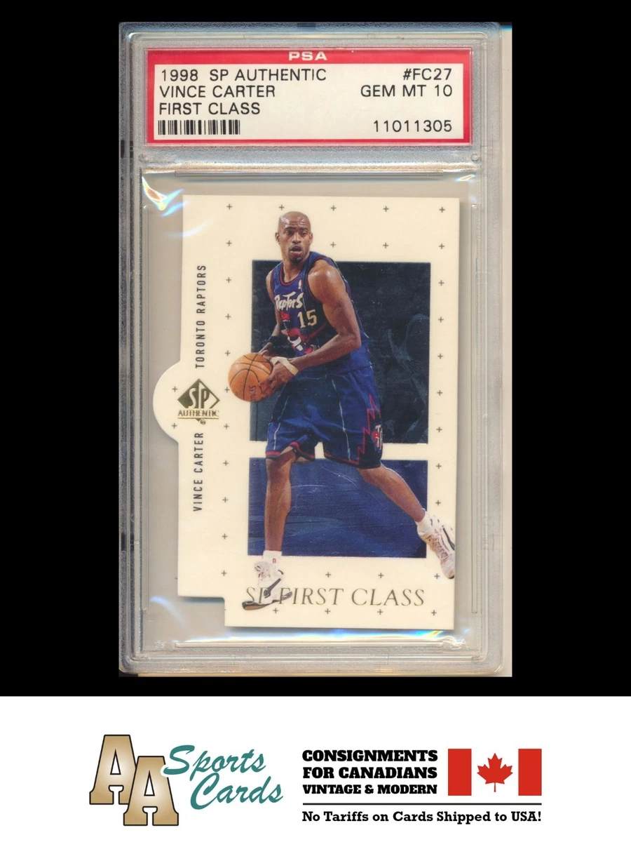 Vince Carter Basketball Grade 10 Rookie Sports Trading Cards