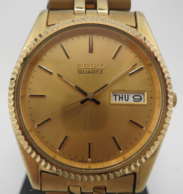 Vintage Seiko President Gold-Tone Stainless Steel Watch - 7N43
