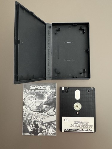 Jeu Space Harrier Amstrad CPC 6128 664 Disk Elite / Sega - Zdjęcie 2 z 9