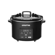 Gourmia 4.5-QT. Programmable Slow Cooker with 5 One-Touch Presets & Locking Lid