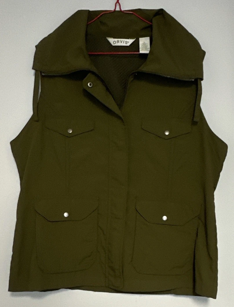 Orvis Women’s Olive Green Hunting Fishing Vest Large