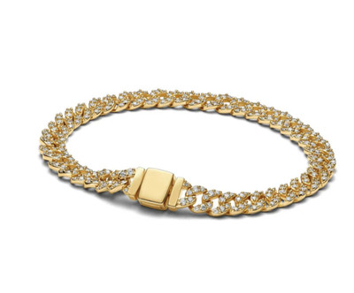 Maya & Henry's | Pave Cuban Bracelet | Gold | Unisex | Designed in Italy