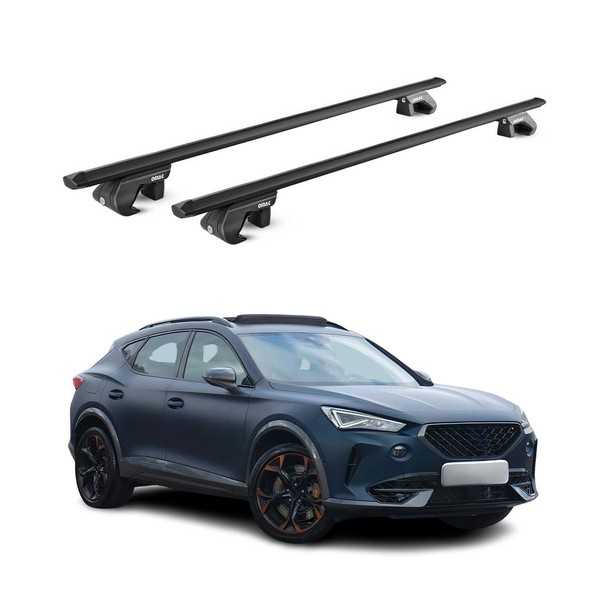 DachträGer GrundtäGer FüR Cupra Formentor 2020-2026 90Kg Alu Schwarz 2 Tlg Abe-image