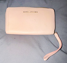 Marc Jacobs Womens Wristlet Wallet Pink Solid...