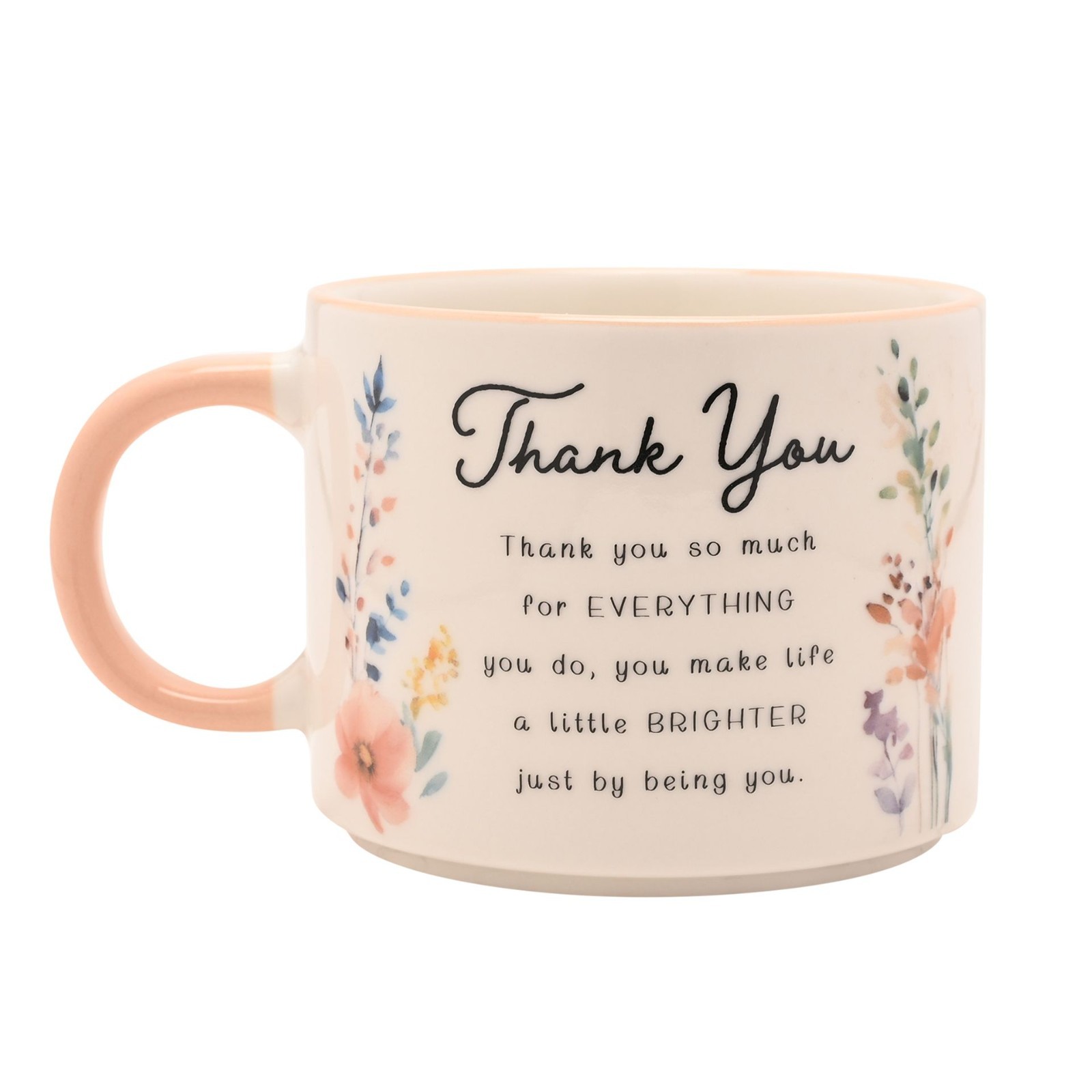 Thank You Floral Mug 7.5 CM Ceramic Dishwasher & Microwave Safe Mothers Day