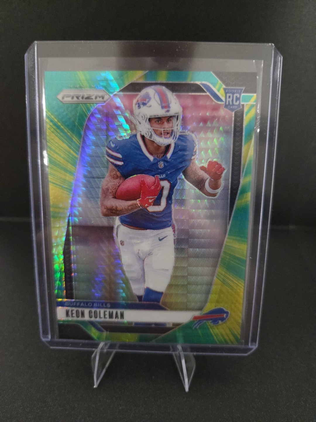2024 Panini Prizm - Rookies Keon Coleman #362 Hyper Prizm /180 (RC)