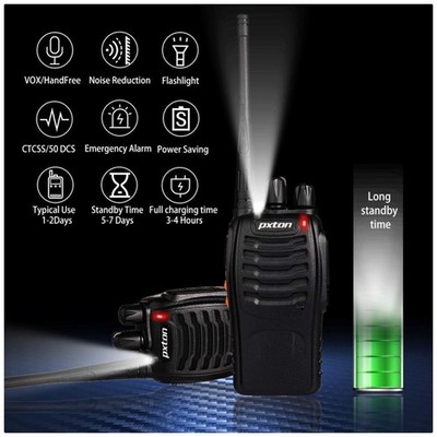 Durable Two Way Radios with Long Battery Life (4 Pack)