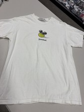 Vintage Disneyland Mickey Ears Tennis Ball T-Shirt White Made in USA Medium