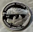 1974 Indian Tribal Nation Mandan Arikara Hidatsa Proof .999 Silver Round (US902)