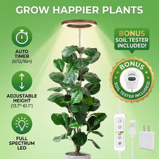 Plant Grow Light, LED Growing Light Full Spectrum for Indoor Plants, Paired with