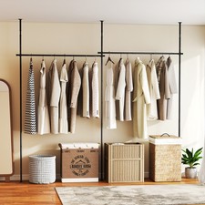 Room Divider Curtain Rod Adjustable Floor to Ceiling Tension Rod