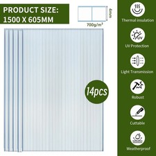 4MM Polycarbonate Sheet Greenhouse Panels Clear PC Roofing 10.25㎡/12.7㎡ Twinwall
