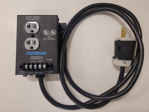 Furman MiniPort-20 MP-20, Model 20A, Power Relay Class 1 Wiring