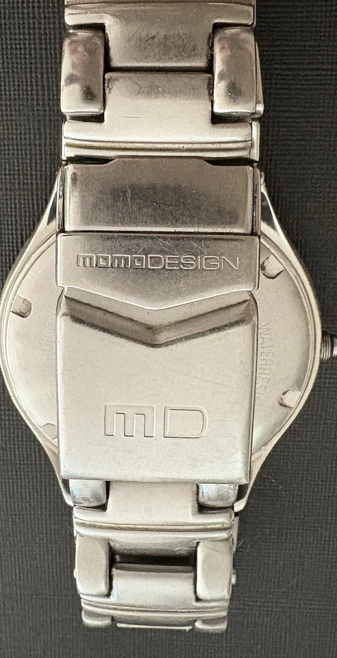 Reloj pulsera MOMO Design SYNTHESIS para hombre cara blanca perla acero inoxidable Foto 3 de 4