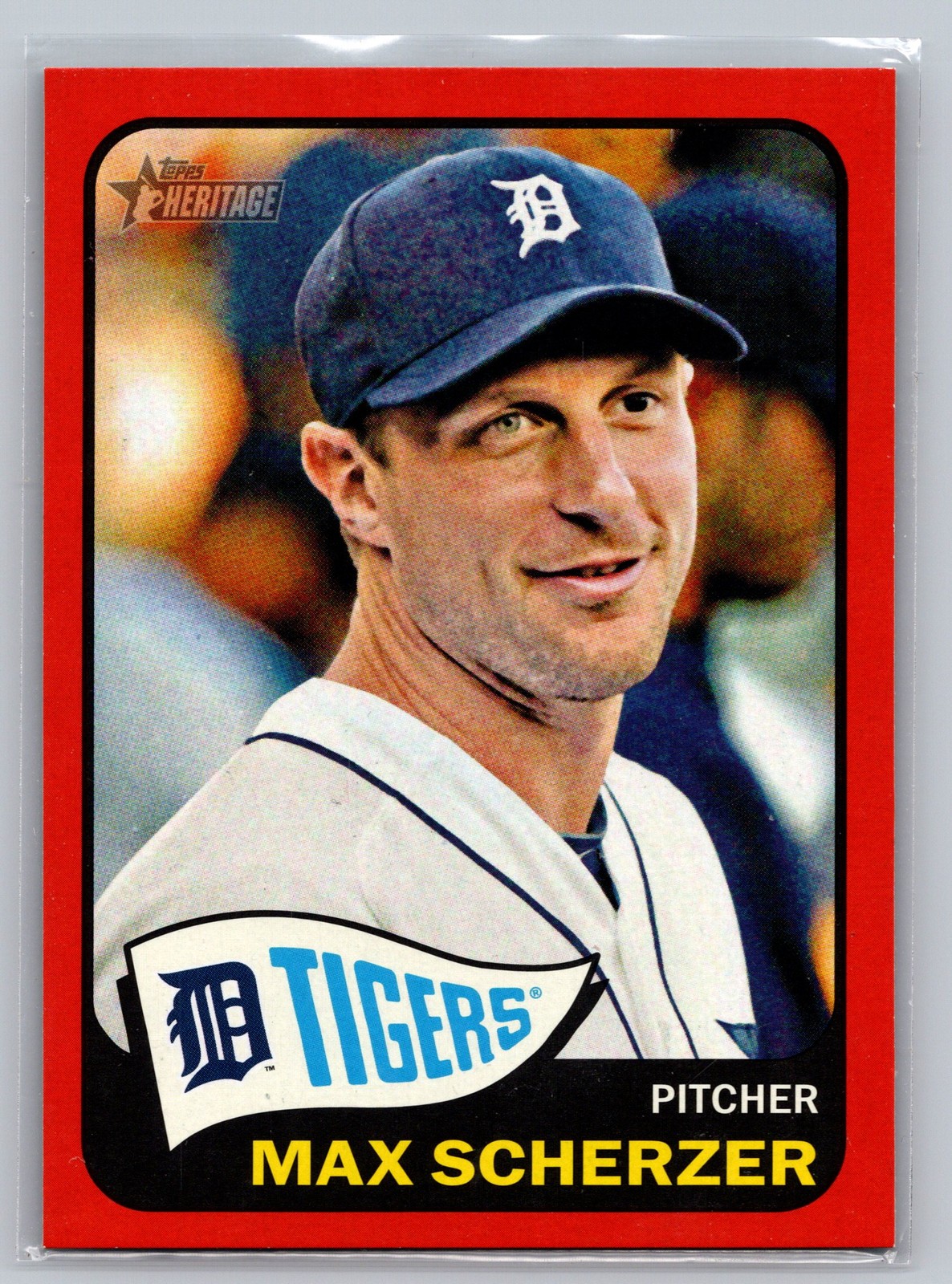 2014 Topps Heritage #493 Max Scherzer Red Border