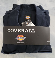 Dickies Coveralls Size Medium Regular Dark Navy Long Sleeve Zip Up Pockets