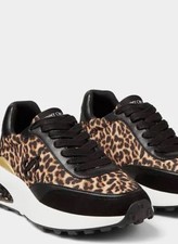 Jimmy Choo Memphis Low Top Sneaker BlackLeopard 40