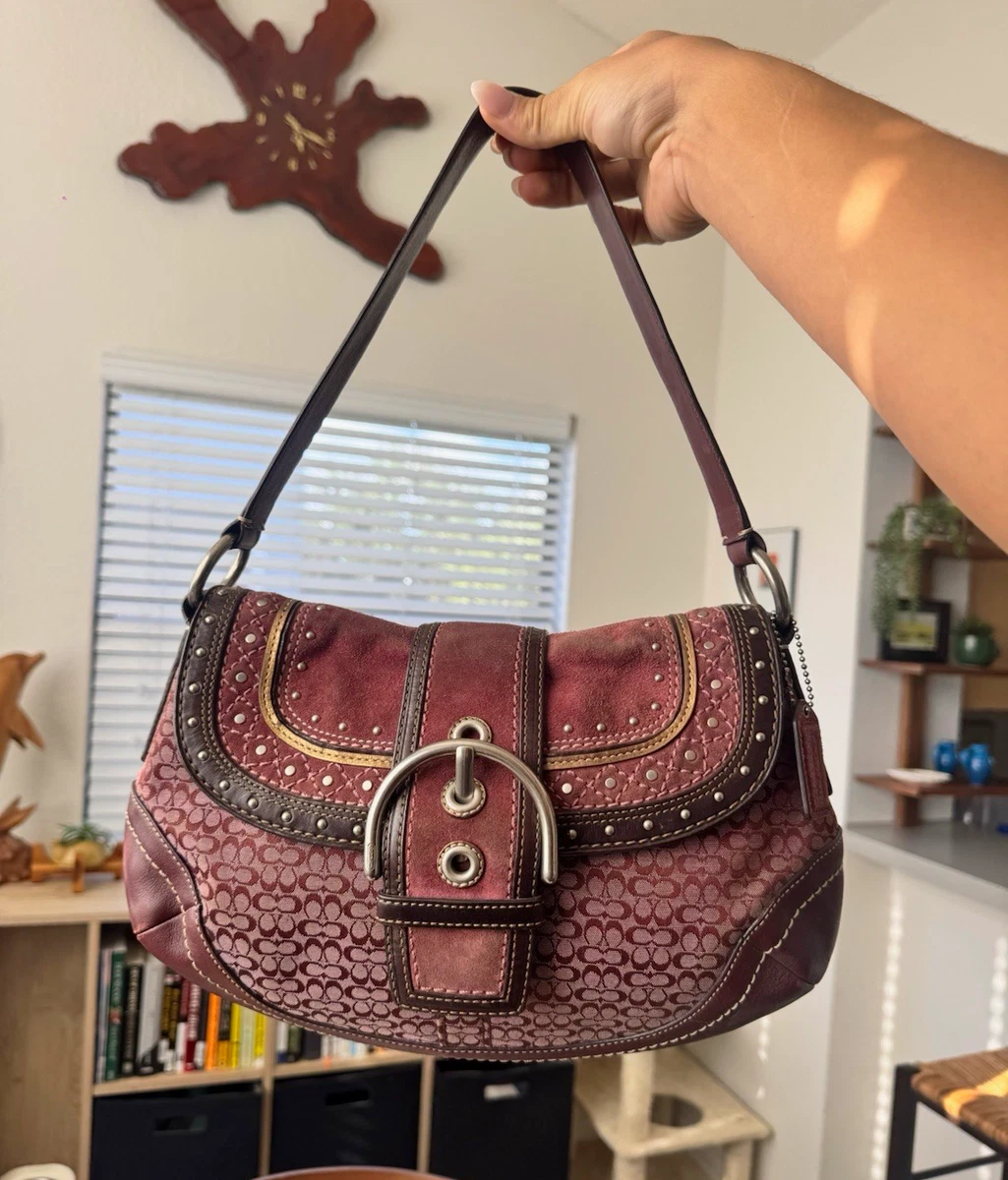 Coach Buckle Suede Exterior Bags & Handbags for Women for sale | eBay