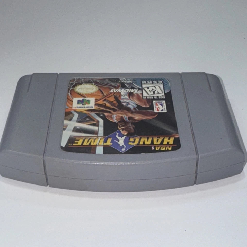 NBA Hang Time (Nintendo N64, 1997) Midway Basketball HangTime Tested & Working  - Image 3 of 4