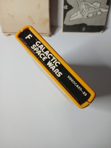 Fairchild Channel F Videocart 23 Galactic Space Wars Complete In Box With Manual - Picture 2 of 7