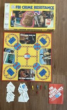 1976 Milton Bradley FBI CRIME RESISTANCE 100% Complete Game 2~4
