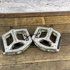 Vintage Mongoose BMX Bike Pedals Pair Alloy 9/16 3pc Mid School BMXX MTB