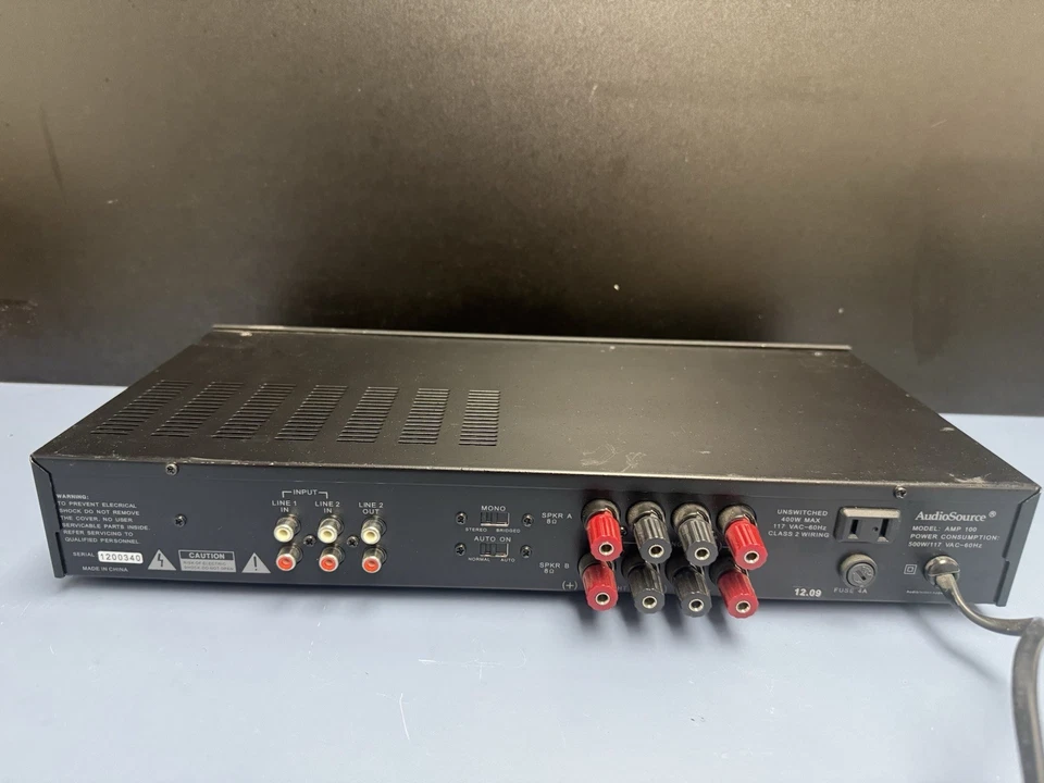 Audio Source AMP 100 Stereo power amplifier - Image 3 of 4