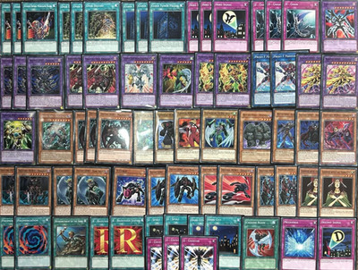 YuGiOh Sleeved Clocktower Prison Dreadmaster Schicksals-HELD & Elementar-HELD Deck