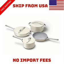 Caraway Home Nonstick Ceramic Cookware Set CREAM NEW