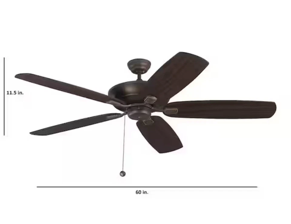 Monte Carlo Colony Super Max 60" Indoor/Outdoor Roman Bronze  Fan 5CSM60RB - Image 3 of 4