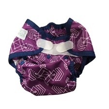 Nicki's Diapers Purple Arrow Reusable Cloth Diaper Cover No Inserts 