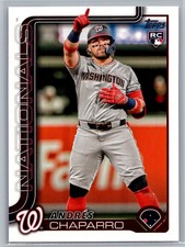 #167 Andres Chaparro 2025 Topps Washington Nationals Rookie