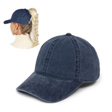 Cotton Ponytail Hat - Ponytail Caps for Women, Designed for All Hair Types