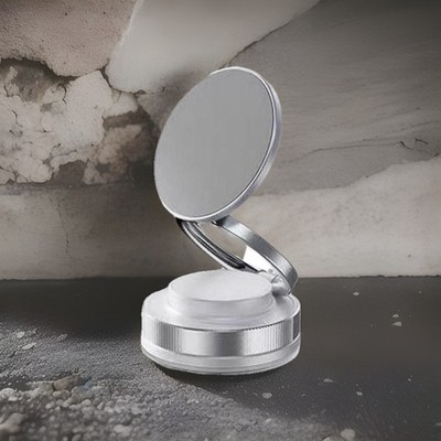 Mobile Phone Holder Magnetic Car Mount Navigation Quick Install (chrome& White) 